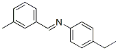 Benzenamine, 4-ethyl-N-[(3-methylphenyl)methylene]- (9CI) Struktur