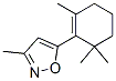 3-methyl-5-(2,6,6-trimethyl-1-cyclohexen-1-yl)isoxazole Struktur