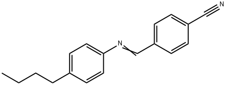 4-(4-Butylphenyliminomethyl)benzonitrile Struktur