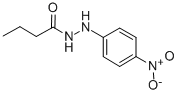 Butyric acid 2-(p-nitrophenyl)hydrazide Struktur