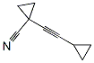 Cyclopropanecarbonitrile, 1-(cyclopropylethynyl)- (9CI) Struktur