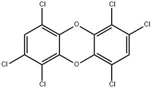 1,2,4,6,7,9/1,2,4,6,8,9-Hexachlorodibenzo-p-dioxin Struktur