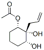 1,2,3-Cyclohexanetriol, 2-(2-propenyl)-, 1-acetate, (1S,2R,3R)- (9CI) Struktur