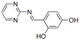 1,3-Benzenediol, 4-[(2-pyrimidinylimino)methyl]- (9CI) Struktur