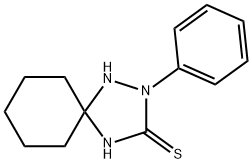 2-PHENYL-1,2,4-TRIAZASPIRO[4.5]DEC-3-ENE-3-THIOL Struktur