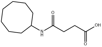 4-(cyclooctylamino)-4-oxobutanoic acid Struktur