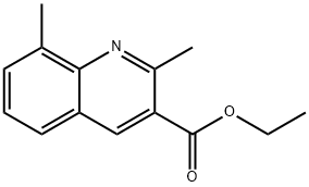 2,8-DIMETHYLQUINOLINE-3-CARBOXYLIC ACID ETHYL ESTER Struktur