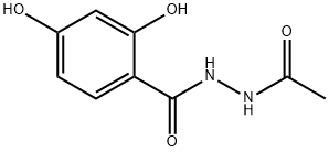 Benzoic acid, 2,4-dihydroxy-, 2-acetylhydrazide (9CI) Struktur