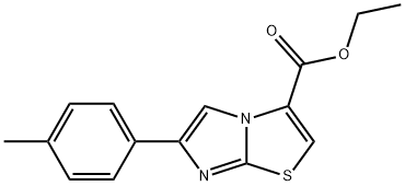 6-(4-METHYLPHENYL)IMIDAZO[2,1-B]THIAZOLE-3-CARBOXYLIC ACID ETHYL ESTER Struktur