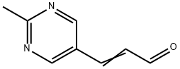 2-Propenal, 3-(2-methyl-5-pyrimidinyl)- (9CI) Struktur