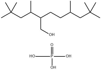 1-Octanol, 5,7,7-trimethyl-2-(1,3,3-trimethylbutyl)-, phosphate, potassium salt  Struktur