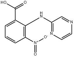 2-(PYRAZIN-2-YLAMINO)-3-NITROBENZOIC ACID Struktur