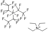 TETRAETHYLAMMONIUM TRIS(PENTAFLUOROETHYL)TRIFLUOROPHOSPHATE Struktur