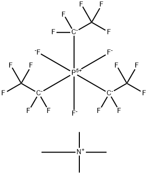 TETRAMETHYLAMMONIUM TRIS(PENTAFLUOROETHYL)TRIFLUOROPHOSPHATE Struktur