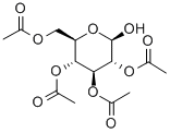 2,3,4,6-TETRA-O-ACETYL-BETA-D-GLUCOPYRANOSE Structure