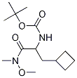 [1-(CyclobutylMethyl)-2-(MethoxyMethylaMino)-2-oxoethyl]-carbaMic Acid 1,1-DiMethylethyl Ester Struktur