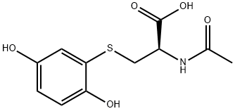 N-acetyl-S-(2,5-dihydroxyphenyl)cysteine Struktur