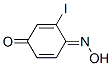 4-(Hydroxyimino)-3-iodo-2,5-cyclohexadien-1-one Struktur