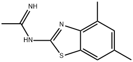 Ethanimidamide, N-(4,6-dimethyl-2-benzothiazolyl)- (9CI) Struktur