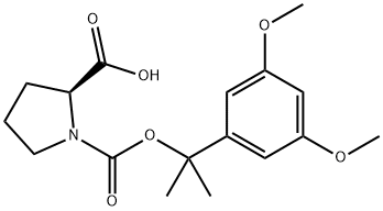 ALPHA,ALPHA-Dimethyl-3,5-dimethoxybenzyloxycarbonyl-L-proline Struktur