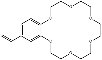 4-Vinylbenzo-18-crown-6 Struktur