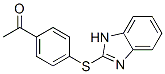 1-[4-(1H-benzimidazol-2-ylthio)phenyl]ethan-1-one Struktur