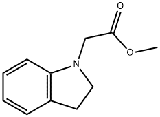 (2,3-Dihydro-indol-1-yl)-acetic acid Methyl ester Struktur