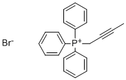 2-BUTYNYLTRIPHENYLPHOSPHONIUM BROMIDE Struktur