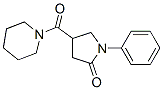 1-Phenyl-4-(piperidinocarbonyl)pyrrolidin-2-one Struktur