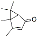 Bicyclo[3.1.0]hex-3-en-2-one, 4,5,6,6-tetramethyl-, (+)- (9CI) Struktur