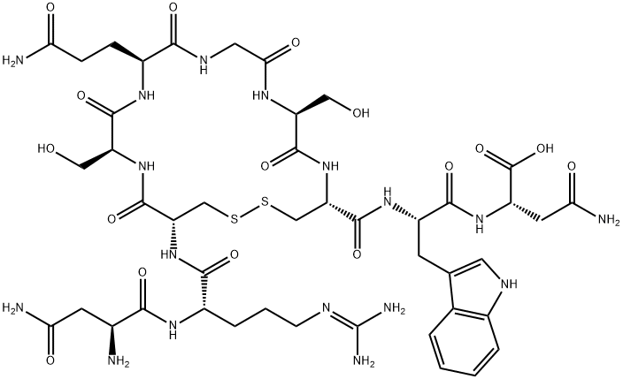 ASN-ARG-CYS-SER-GLN-GLY-SER-CYS-TRP-ASN, 396717-30-9, 結(jié)構(gòu)式