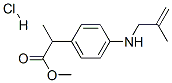 methyl 2-[4-[(2-methylallyl)amino]phenyl]propionate hydrochloride Struktur