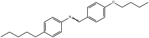 4-N-BUTOXYBENZYLIDENE-4'-PENTYLANILINE Struktur