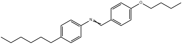 p-butoxybenzylidenep-hexylaniline Struktur