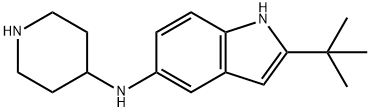 2-TERT-BUTYL-N-PIPERIDIN-4-YL-1H-INDOL-5-AMINE
 Struktur