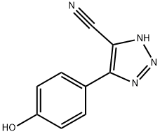 5-(4-HYDROXY-PHENYL)-3H-[1,2,3]TRIAZOLE-4-CARBONITRILE Struktur