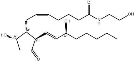 N-(2-HYDROXYETHYL)-11-OXO-9ALPHA,15S-DIHYDROXY-PROSTA-5Z,13E-DIEN-1-AMIDE Struktur