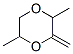 2,5-Dimethyl-3-methylene-1,4-dioxane Struktur