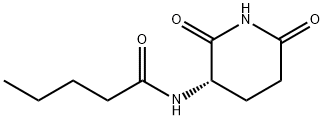 Pentanamide, N-[(3S)-2,6-dioxo-3-piperidinyl]- (9CI) Struktur