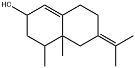 2,3,4,4a,5,6,7,8-octahydro-4,4a-dimethyl-6-(1-methylethylidene)-2-naphthol Struktur