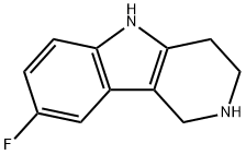 8-FLUORO-2,3,4,5-TETRAHYDRO-1H-PYRIDO[4,3-B]INDOLE Struktur