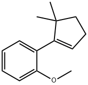 1-(5,5-Dimethyl-1-cyclopenten-1-yl)-2-methoxybenzene Struktur