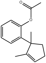 2-(1,2-Dimethyl-2-cyclopenten-1-yl)phenol acetate Struktur