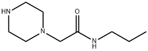 1-Piperazineacetamide,N-propyl-(9CI) Struktur