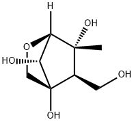 2-Oxabicyclo[2.2.1]heptane-4,6,7-triol,5-(hydroxymethyl)-6-methyl-,(1R,4R,5R,6R,7R)-(9CI) Struktur