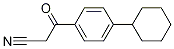 3-(4-cyclohexylphenyl)-3-oxopropanenitrile Struktur