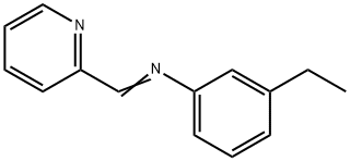 Benzenamine, 3-ethyl-N-(2-pyridinylmethylene)- (9CI) Struktur