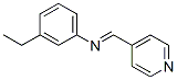 Benzenamine, 3-ethyl-N-(4-pyridinylmethylene)- (9CI) Struktur