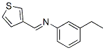 Benzenamine, 3-ethyl-N-(3-thienylmethylene)- (9CI) Struktur