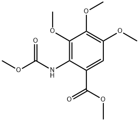 methyl 3,4,5-trimethoxy-2-[(methoxycarbonyl)amino]benzoate Struktur